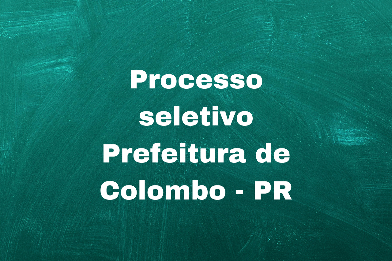 Prefeitura de Colombo PR abre novas vagas remuneração acima de R 5