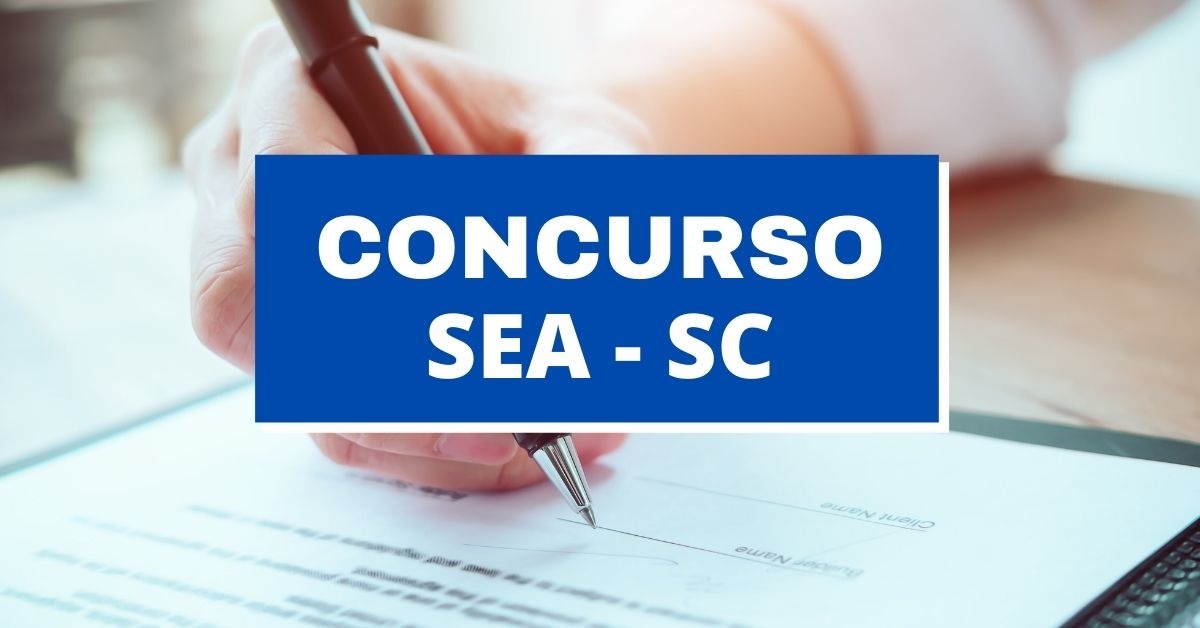 Concurso Sea Sc Abre Vagas Ganhos De At R Mil