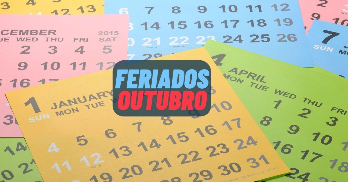 Outubro terá 1 feriado nacional e 1 ponto facultativo veja calendário