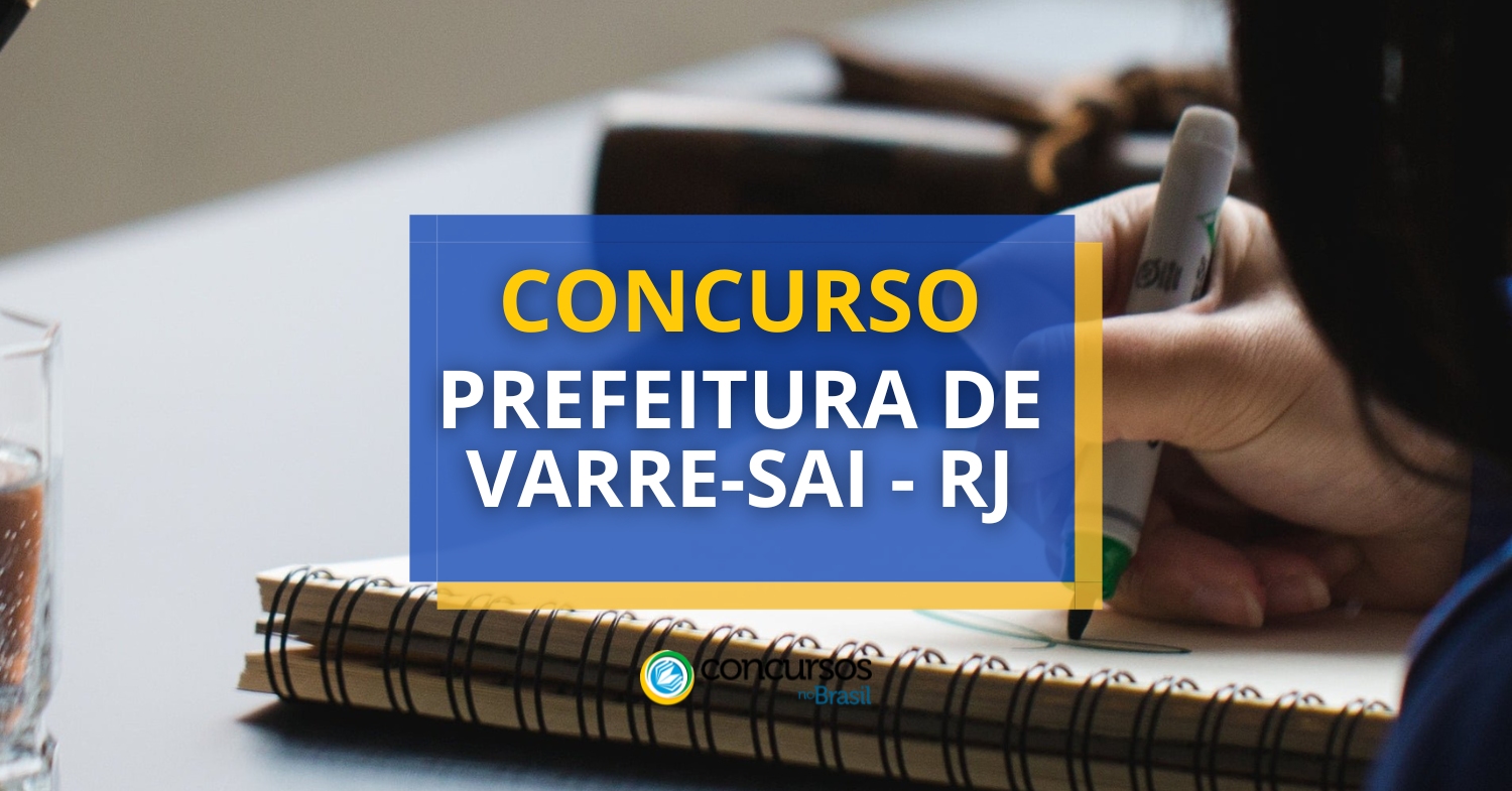 Concurso Prefeitura De Varre Sai Rj Tem Sal Rios De At R Mil