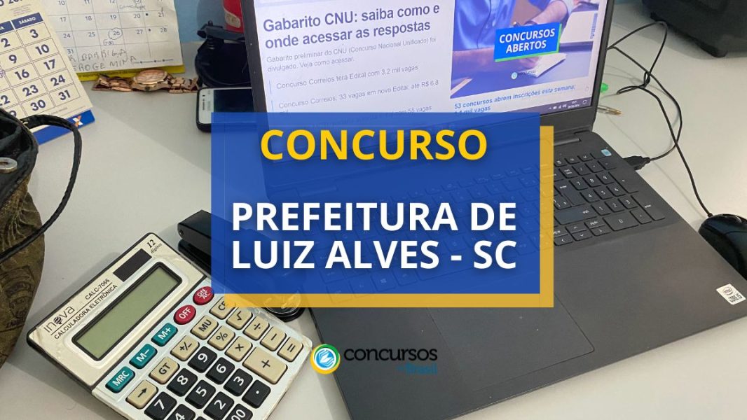 Concurso Prefeitura De Luiz Alves Sc At R Mil