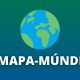 Mapa-múndi: continentes, países, linhas imaginárias, mares e oceanos