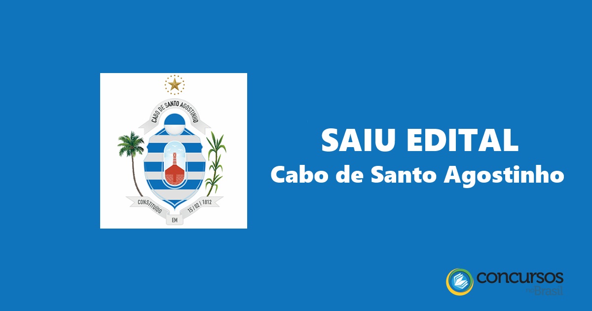 Concurso Câmara do Cabo de Santo Agostinho PE inscrição prorrogada