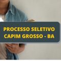 Prefeitura de Capim Grosso – BA abre seletivo para Agentes de Saúde