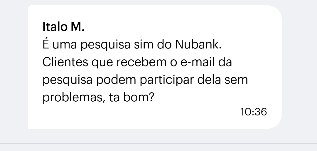 Perguntas sobre o Nubank?
