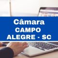 Concurso Câmara de Campo Alegre – SC: edital e inscrições