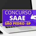 Concurso SAAESP São Pedro – SP: edital e inscrição