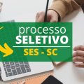 SES SC abre vagas em nova seleção simplificada; mensais de R$ 3,4 mil