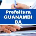 Prefeitura de Guanambi – BA: 86 vagas imediatas; cronograma retificado