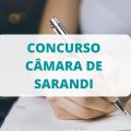 Concurso Câmara de Sarandi – PR: edital é publicado; remuneração de até R$ 4,1 MIL