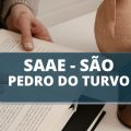 Concurso SAAE de São Pedro do Turvo – SP: edital e inscrição; confira os cargos disponíveis