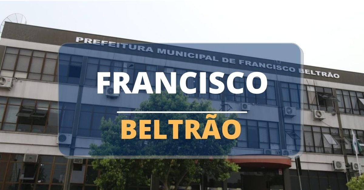 Processo seletivo Prefeitura de Francisco Beltrão: sede da Prefeitura Municipal