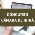 Concurso Câmara de Ibirá – SP: edital e inscrições; ganhos de R$ 3,8 MIL