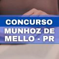 Concurso Prefeitura de Munhoz de Mello – PR abre novo edital; remuneração de até R$ 10 mil