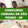 Concurso Câmara de São Pedro – SP: dois editais; até R$ 5,5 mil em vagas imediatas