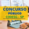 Concurso CODESG – SP 2023: novas vagas; até R$ 6.709