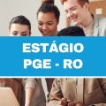 Estágio PGE – RO: 15 vagas imediatas em diversas áreas