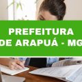 Concurso Prefeitura de Arapuá – MG: 42 vagas imediatas em edital; até R$ 3 mil