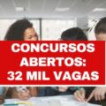 Concursos abertos oferecem mais de 32 mil vagas em todo o Brasil