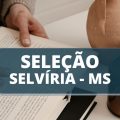 Prefeitura de Selvíria – MS anuncia edital de processo seletivo