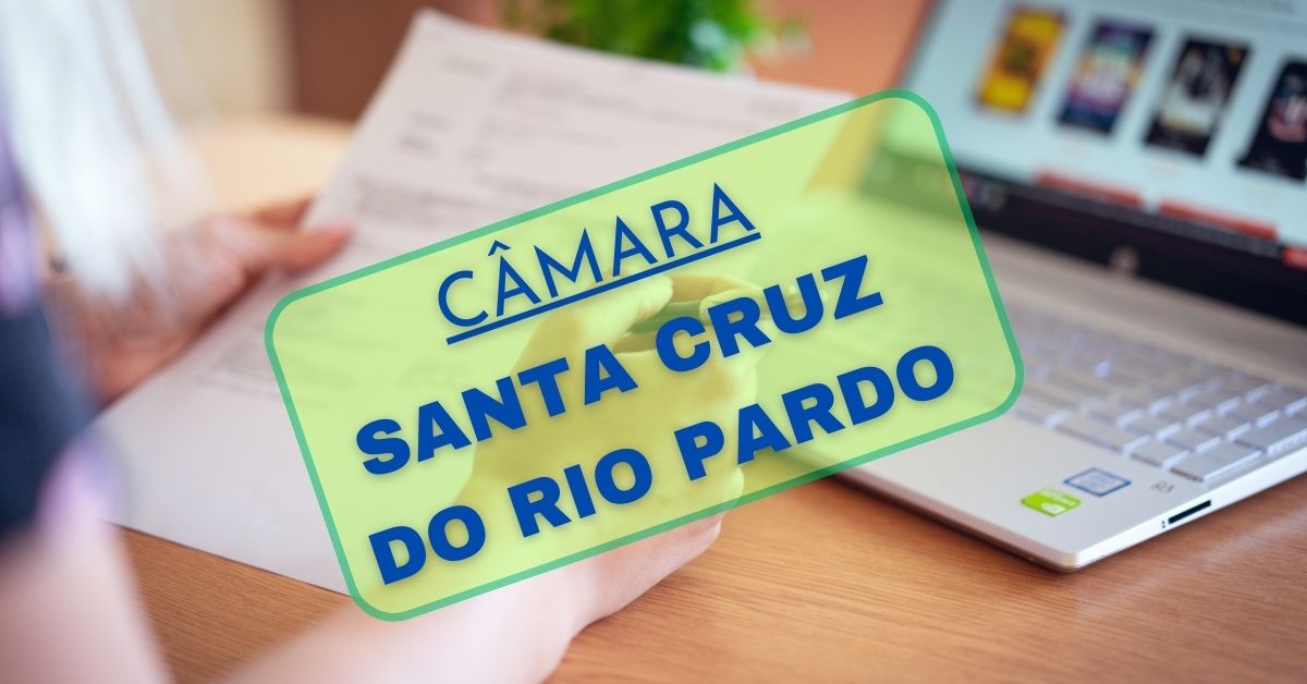 Concurso Câmara de Santa Cruz do Rio Pardo, Concurso Santa Cruz do Rio Pardo, Edital Câmara de Santa Cruz do Rio Pardo