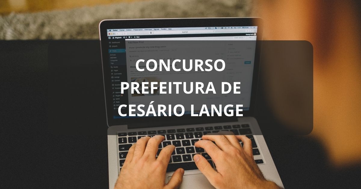 Concurso Prefeitura de Cesário Lange, Prefeitura de Cesário Lange, Edital Prefeitura de Cesário Lange, vagas Prefeitura de Cesário Lange.