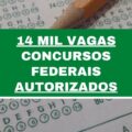 Concursos federais autorizados para 2023 somam mais de 4 mil vagas