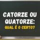 Catorze ou Quatorze? Descubra a forma correta e evite erros