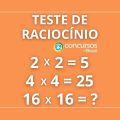 Teste de Raciocínio Lógico: resolva o problema matemático