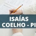 Concurso Câmara de Isaías Coelho – PI: edital e inscrição