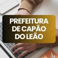 Prefeitura de Capão do Leão – RS lança edital de processo seletivo