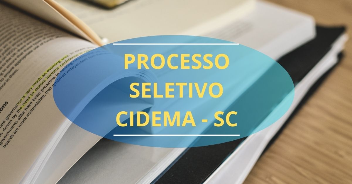 Processo seletivo CIDEMA, Concurso CIDEMA, Edital CIDEMA
