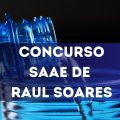 Concurso SAAE de Raul Soares – MG: novas vagas disponíveis