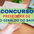 Concurso Prefeitura de São Geraldo do Baixio – MG: edital e inscrição; mais de 90 vagas