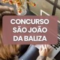 Concurso Prefeitura de São João da Baliza – RR: edital e inscrições