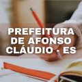 Prefeitura de Afonso Cláudio – ES abre processo seletivo