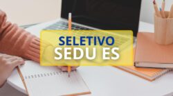 Sedu – ES lança novo edital para várias cidades; até R$ 3,2 mil