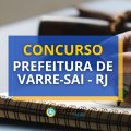 Concurso Prefeitura de Varre-Sai – RJ tem salários de até R$ 11 mil