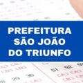 Concurso Prefeitura de São João do Triunfo - PR abre 35 vagas imediatas; até R$ 23 mil