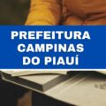 Prefeitura de Campinas do Piauí – PI abre 163 vagas imediatas