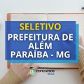 Prefeitura de Além Paraíba – MG abre novo seletivo; iniciais de até R$ 4,9 mil