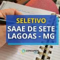 SAAE de Sete Lagoas – MG abre processo seletivo; mais de 50 vagas