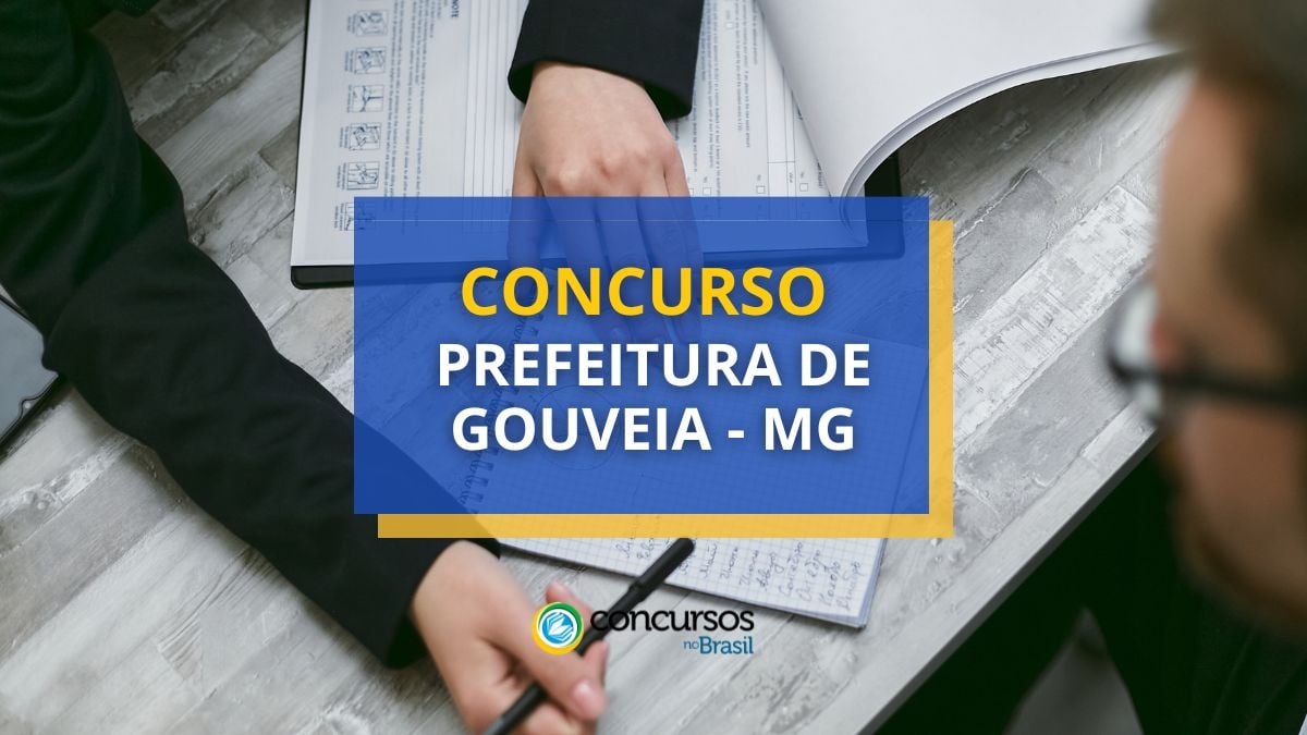 Concurso Prefeitura de Gouveia – MG: edital abre 104 vagas