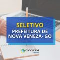 Prefeitura de Nova Veneza – GO lança edital de seletivo