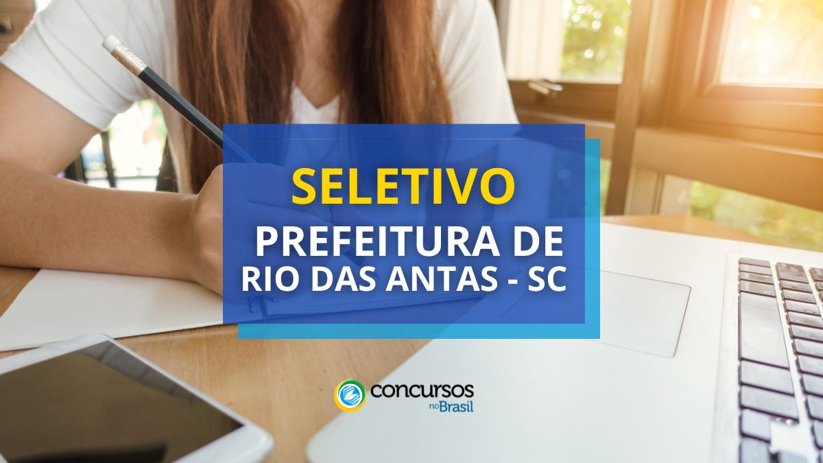 Prefeitura de Rio das Antas – SC: cartaz de seletivo destapado