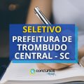 Prefeitura de Trombudo Central – SC: seletivo é publicado