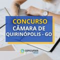 Concurso Câmara de Quirinópolis – GO: ganhos de até R$ 4,6 mil