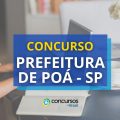 Concurso Prefeitura de Poá – SP: mais de 60 vagas; até R$ 9,1 mil