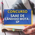 Concurso SAAE de Cândido Mota – SP: veja detalhes do edital