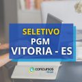 Vagas de estágio na Procuradoria-Geral de Vitória – ES